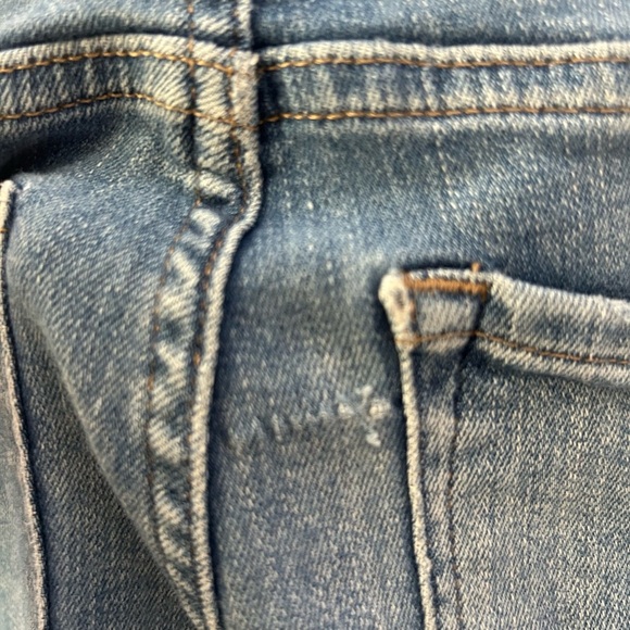 All Saints Blue Skinny Jeans with Distressed Details - Picture 6 of 6